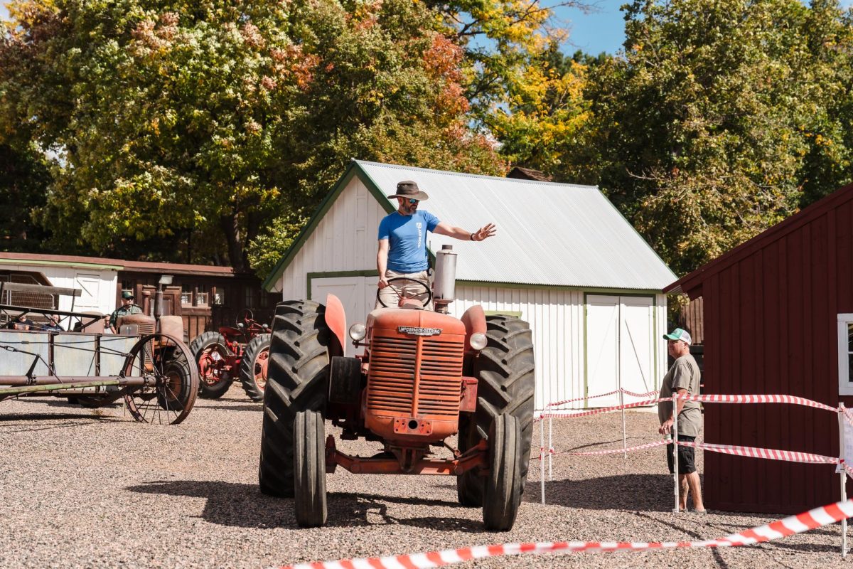 This was taken at this years Cider Days.
This tractor was part of tractor racing.