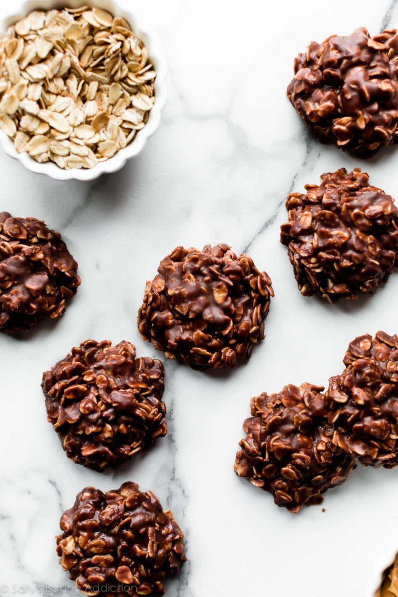 Chocolate Peanut Butter No Bake Cookies